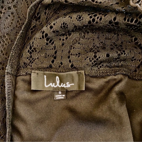 Lulus. Remarkable Black Lace Dress. Small - Picture 10 of 16